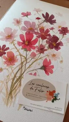 A4 Bouquet de fleurs avec les couleurs de Felix